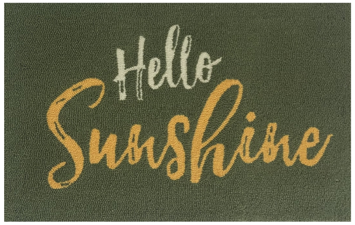 25983A 24 x 36 in. Hello Sunshine Rug - Fern