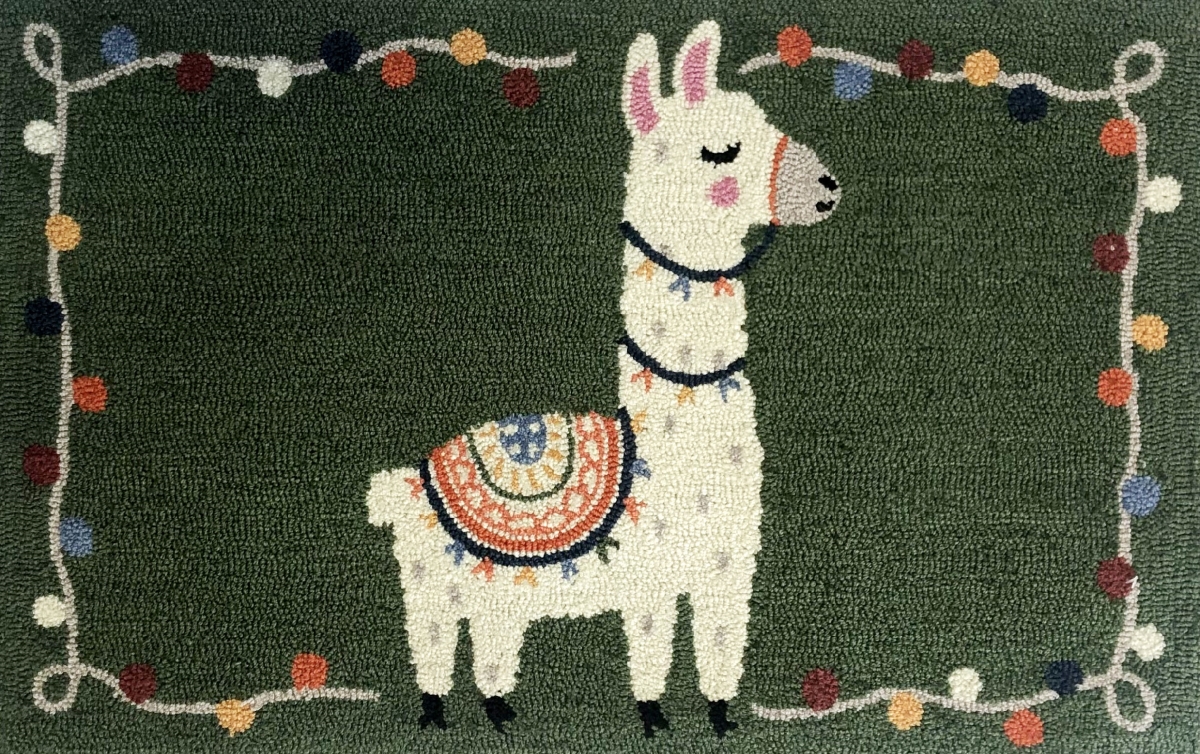 30 x 48 in. Craft Llama Rug - Fern