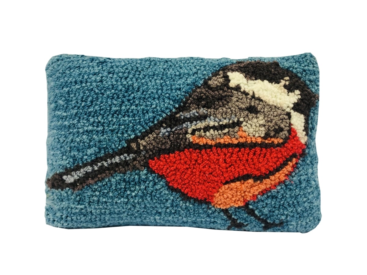 8 x 12 in. Chickadee Pillow - Teal