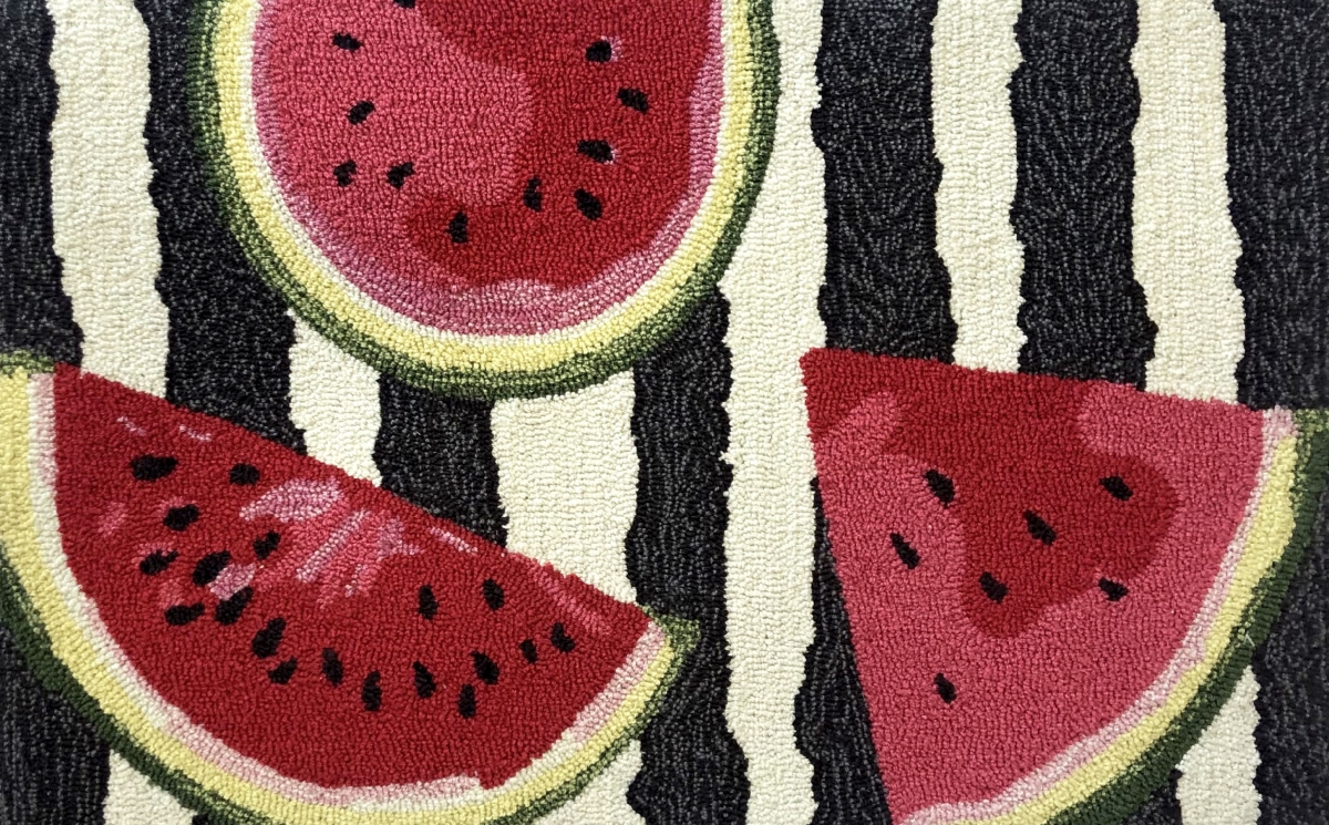 30 x 48 in. Watermelon Stripe Rug