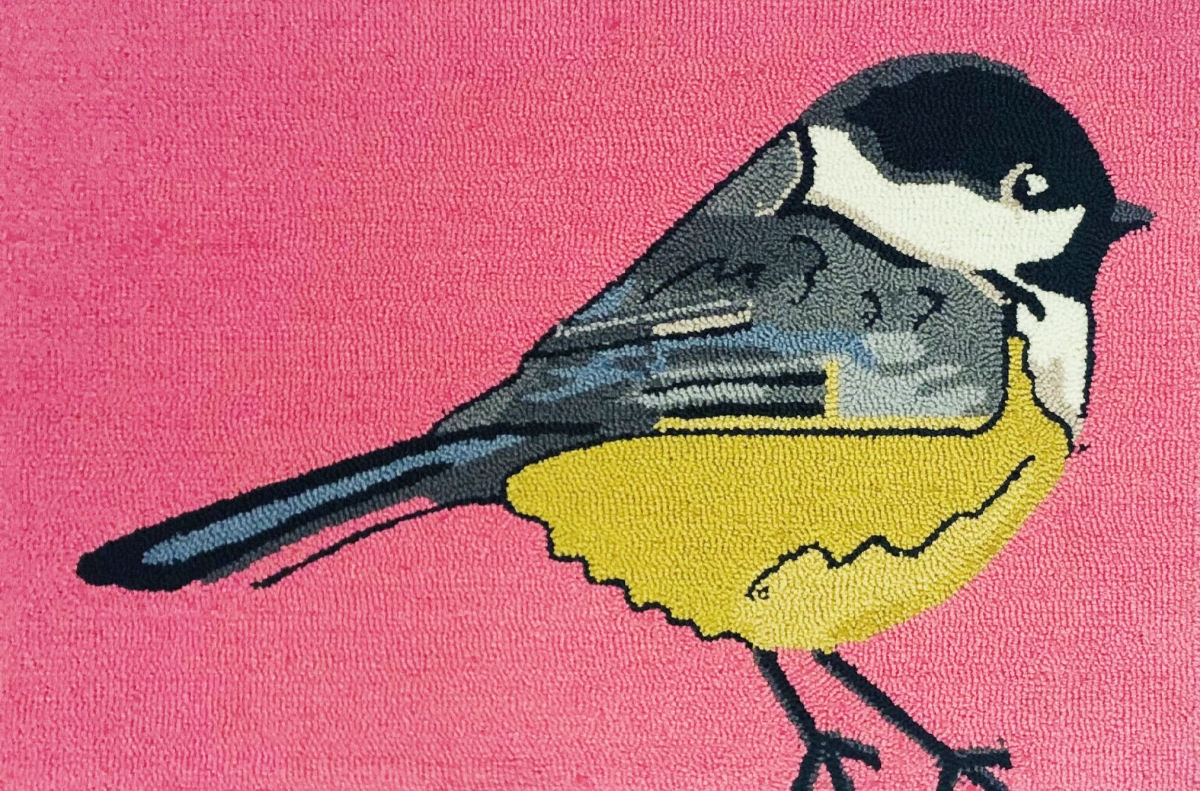 24 x 36 in. Chickadee Rug - Pink