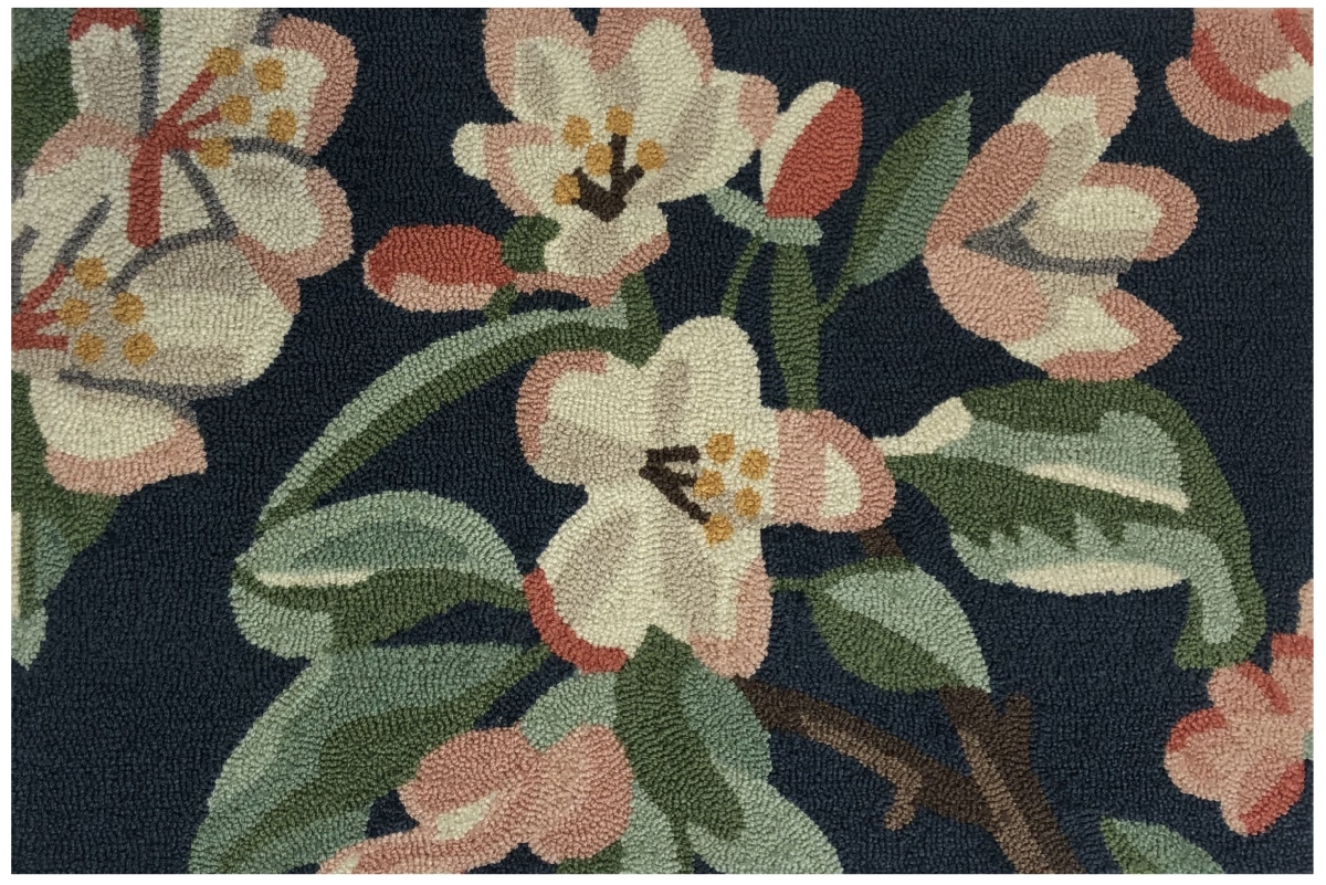 30 x 48 in. Japanese Crabapple Rug - Blue