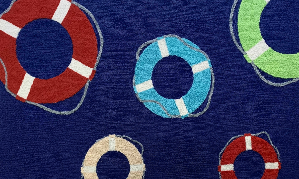 2.8 x 4.8 Life Raft Area Rug