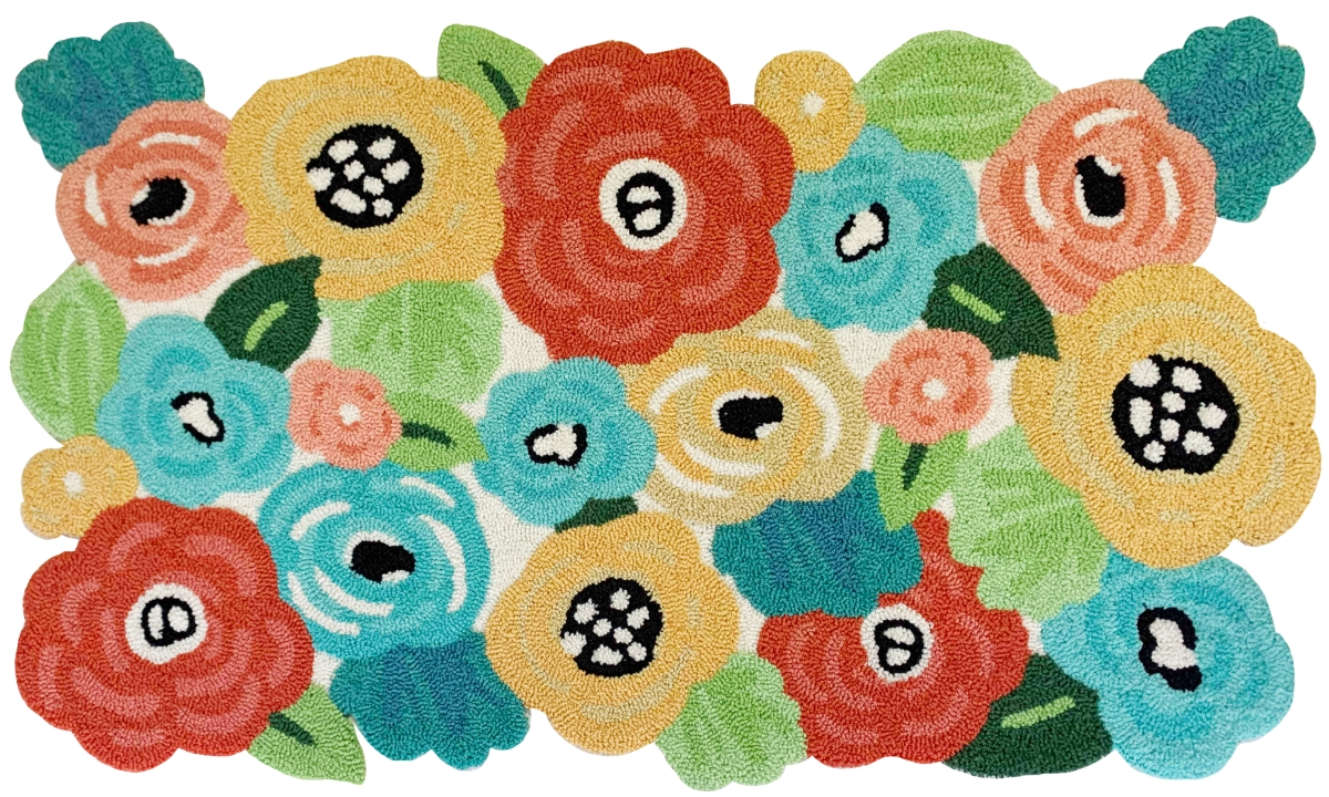 Picture of The Rug Market 71313D 4.7 x 7.7 Flower Bunch Shape Rug