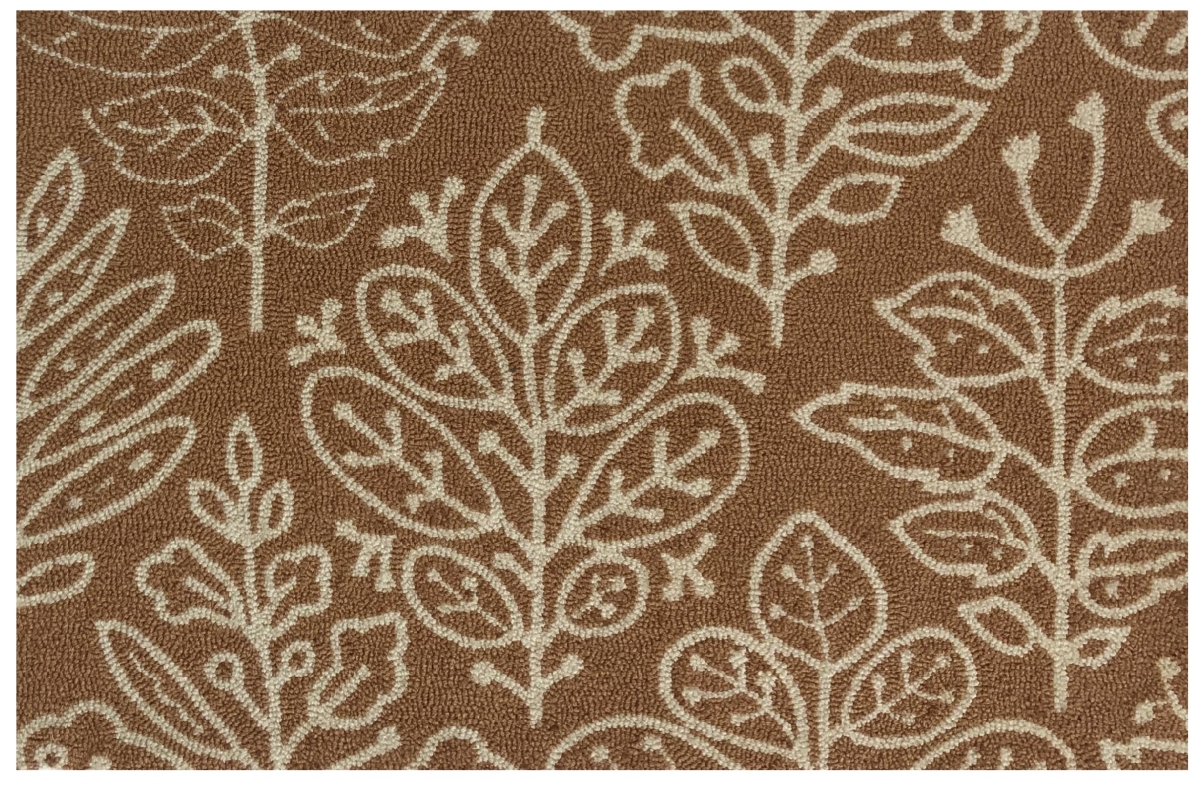 24 x 36 in. Botanical Tile Spice Rug
