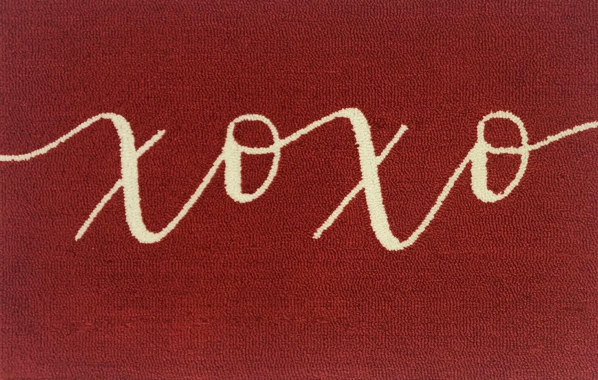 26407A 24 x 36 in. Xoxo Rug - Red