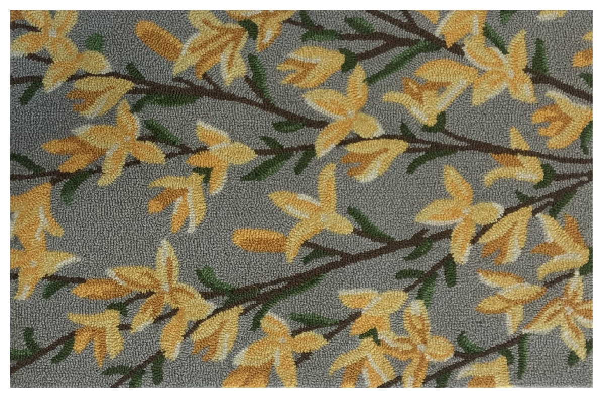 30 x 48 in. Forsythia Rug - Grey