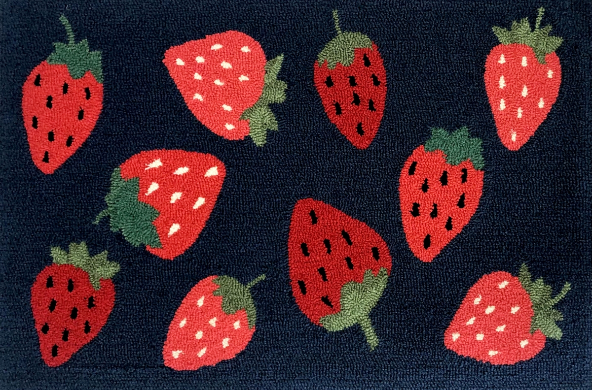 24 x 36 in. Strawberry Toss Rug