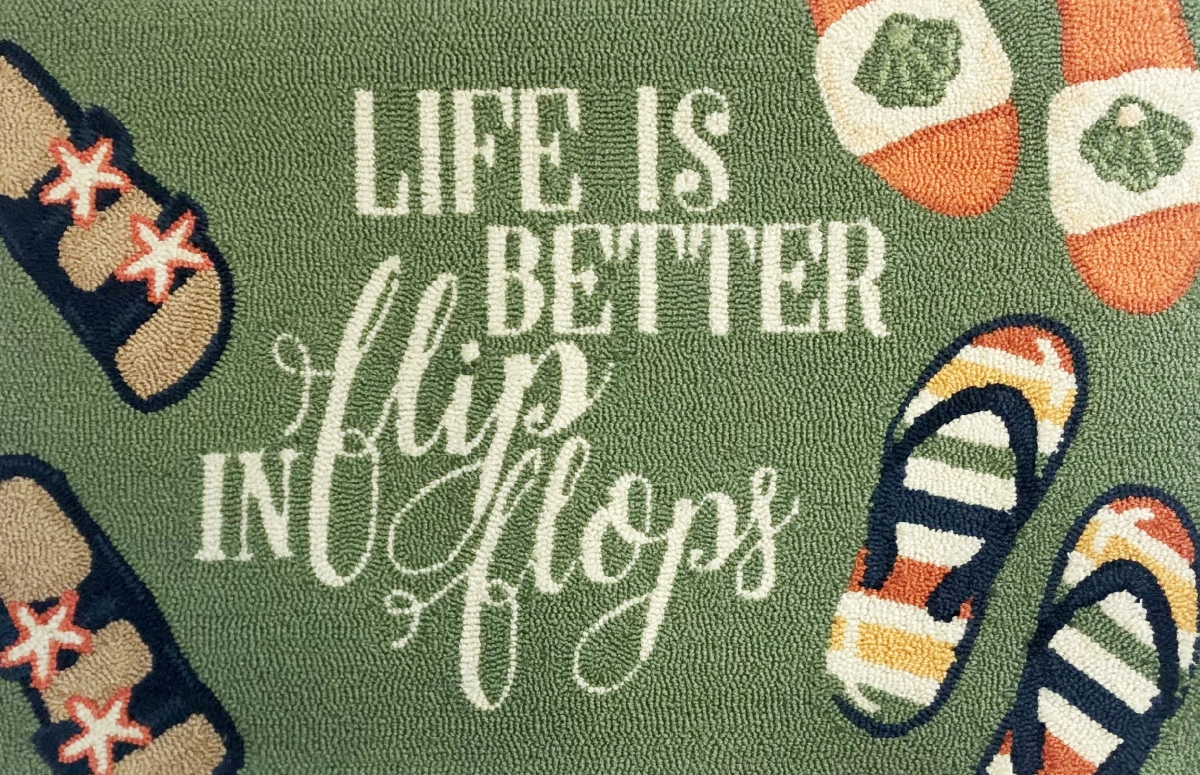 26488B 30 x 48 in. Life Is Better In Flip Flop Rug