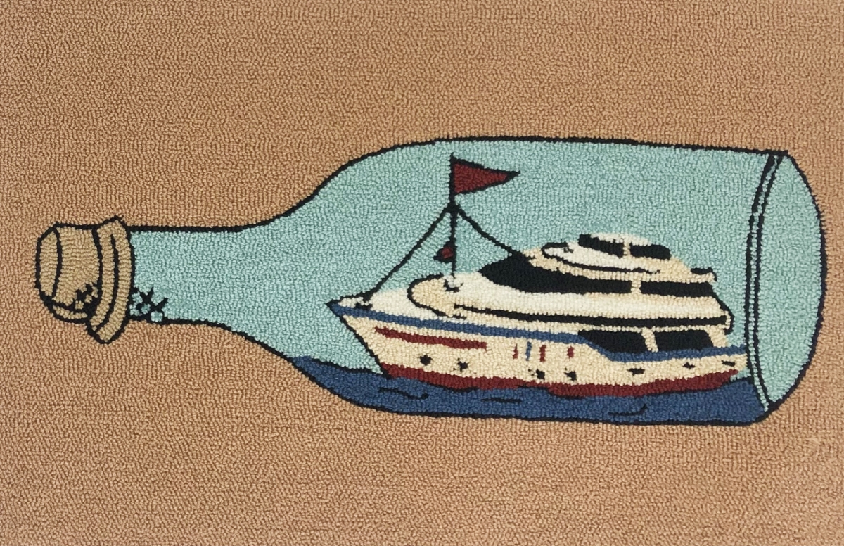 24 x 36 in. Yacht In A Bottle Rug