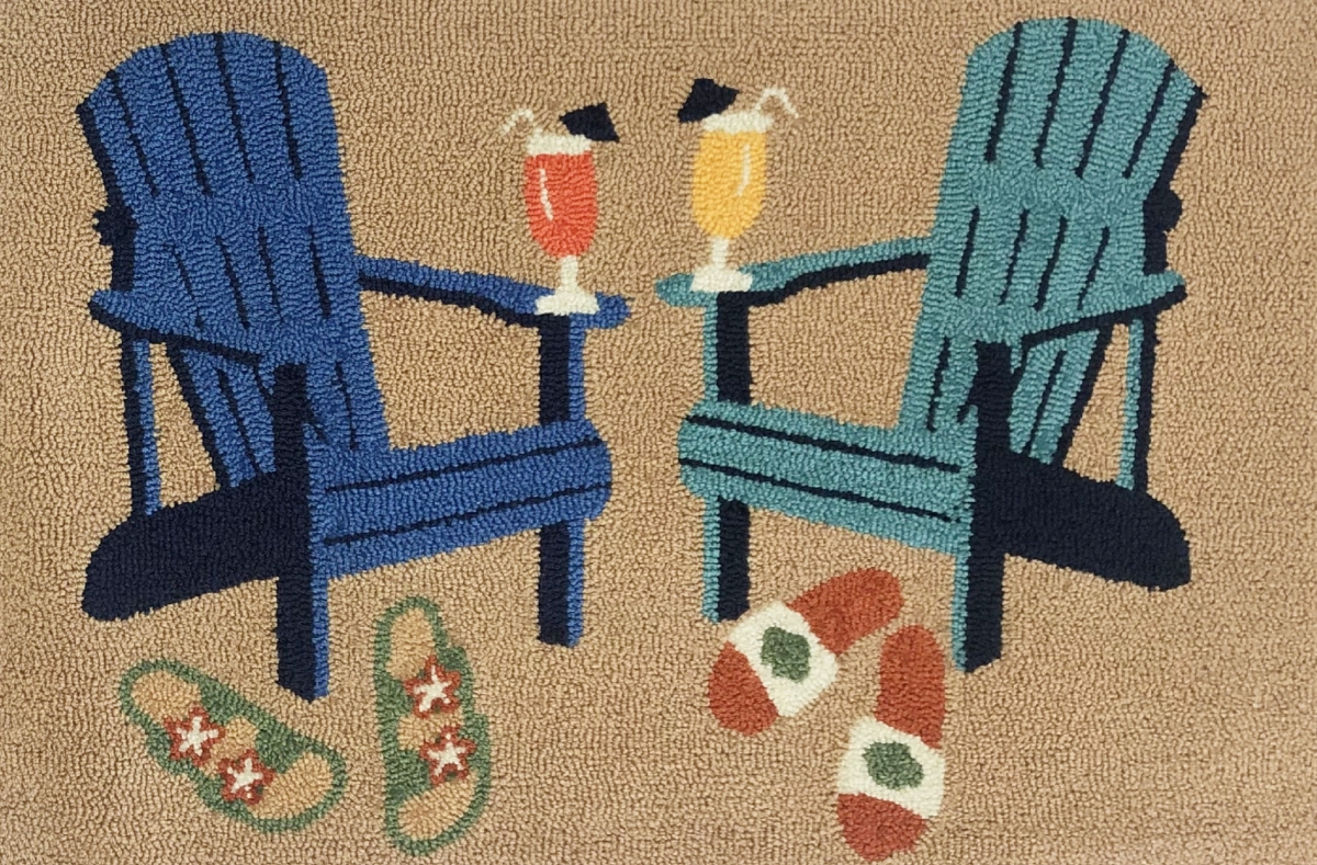 26504B 30 x 48 Beach Drinks Rug