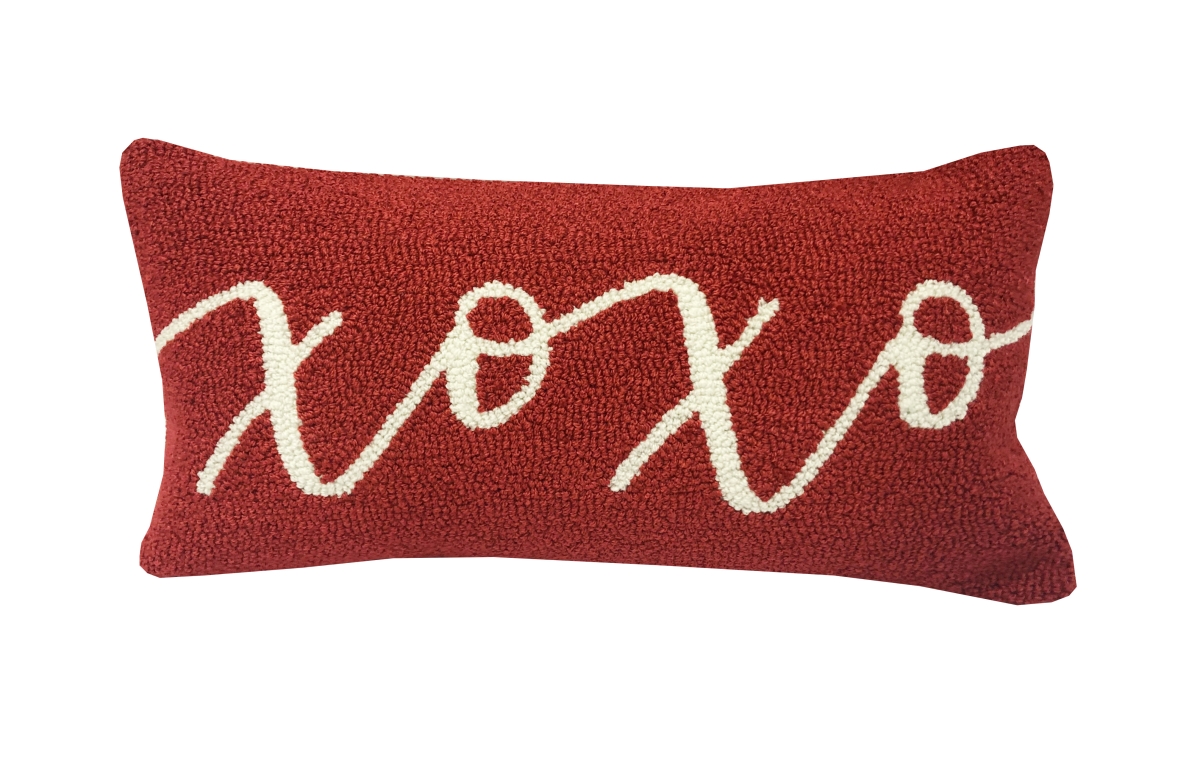 26407P 12 x 24 in. Xoxo Pillow - Red