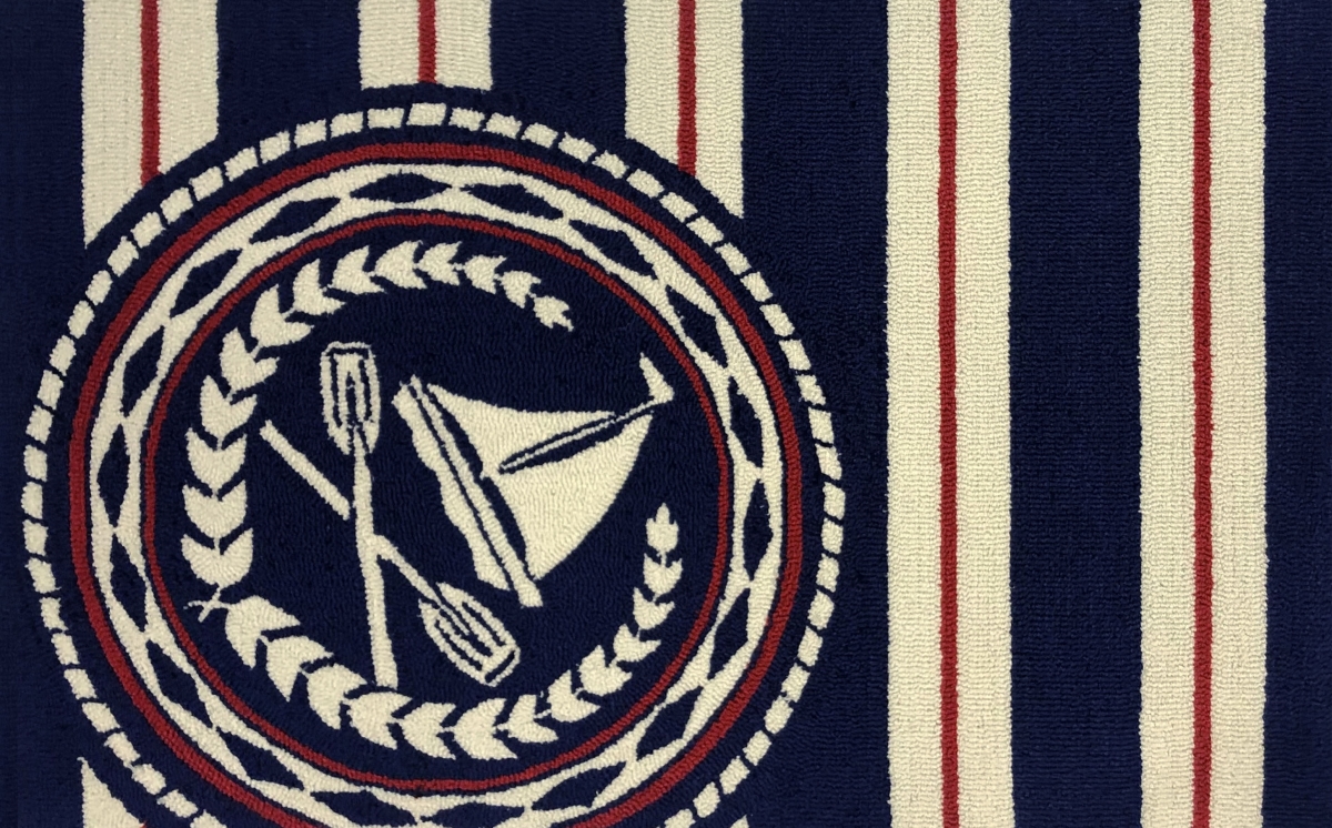 24 x 36 in. Nautical Boat Oars Rug