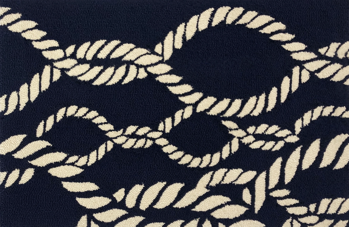 24 x 36 in. Twister Rug - Indigo