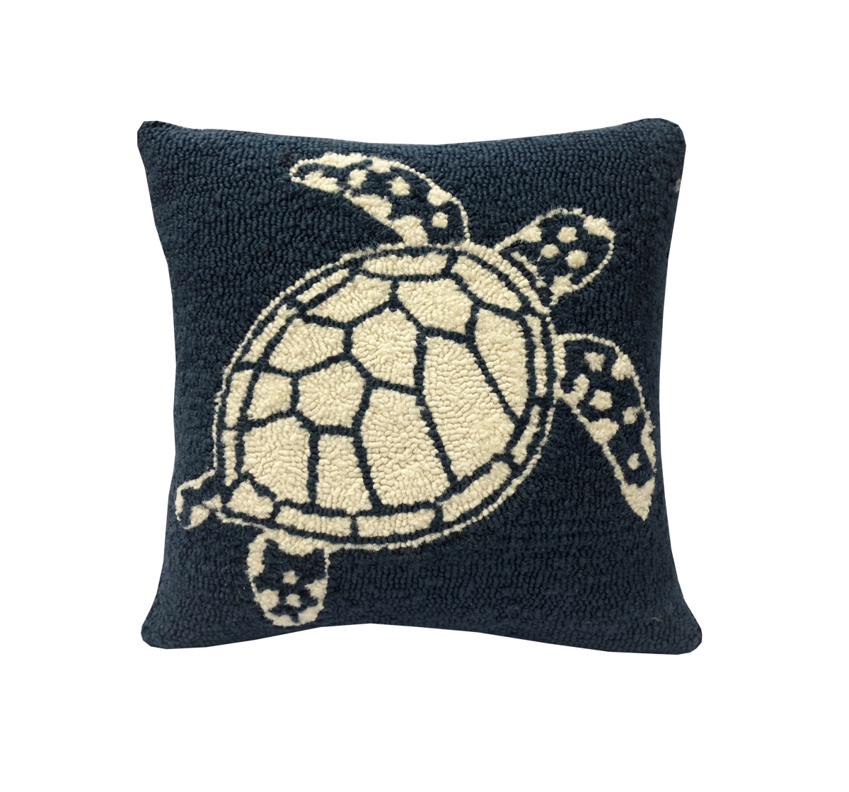 Picture of The Rug Market 26482P 18 x 18 in. Multi Turtle Pillow - Indigo