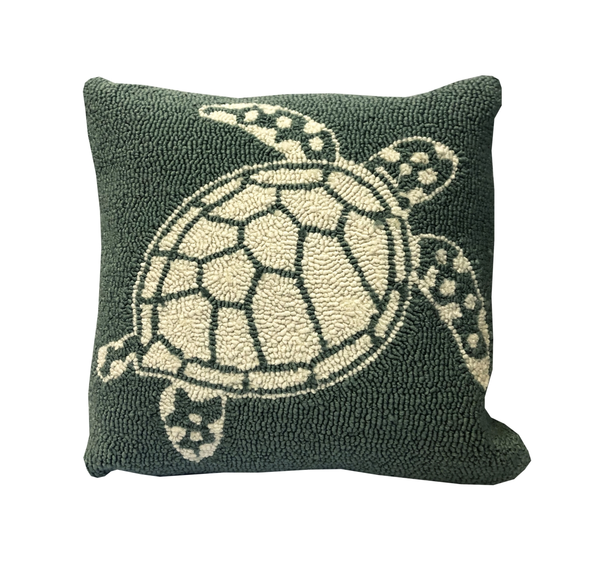Picture of The Rug Market 26483P 18 x 18 in. Multi Turtle Pillow - Aqua