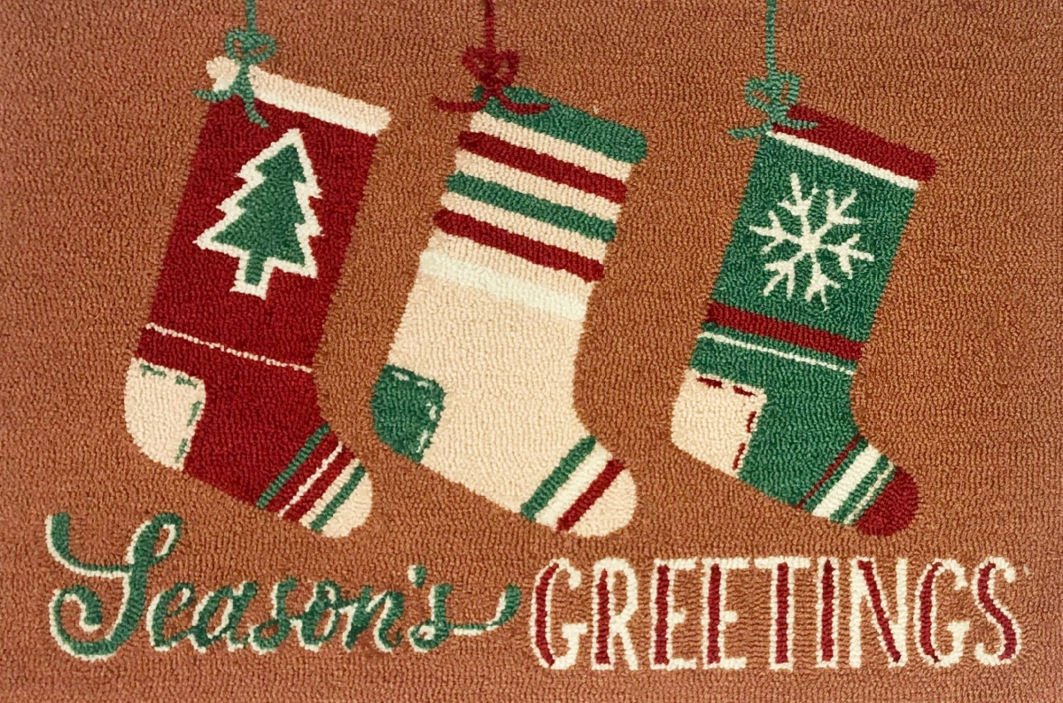 26472A Seasons Greetings Stockings Size 24X36