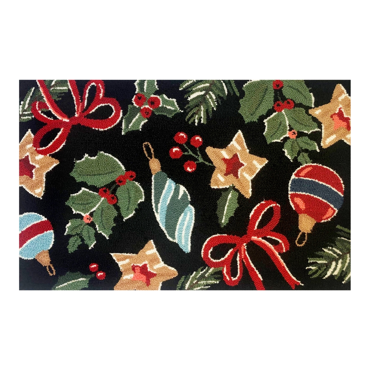26463A Holiday Icons Black Size 24X36