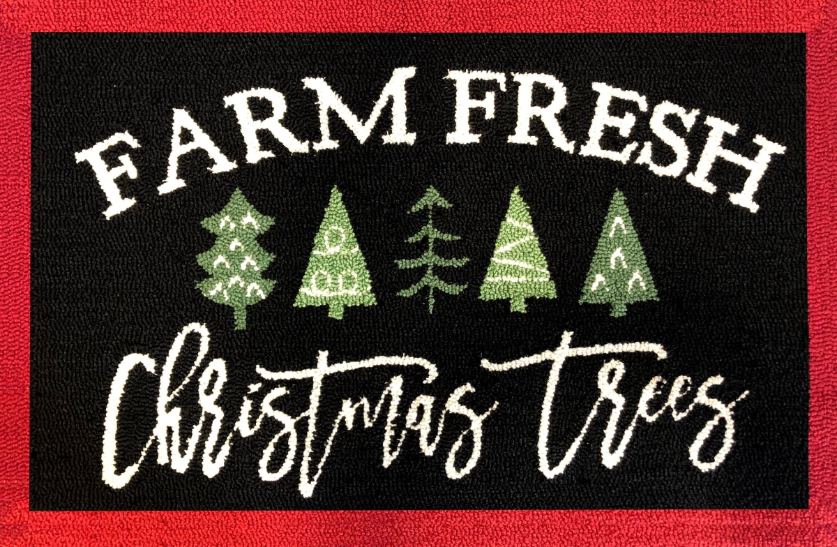 26459A Farm Fresh Trees Black Size 24X36