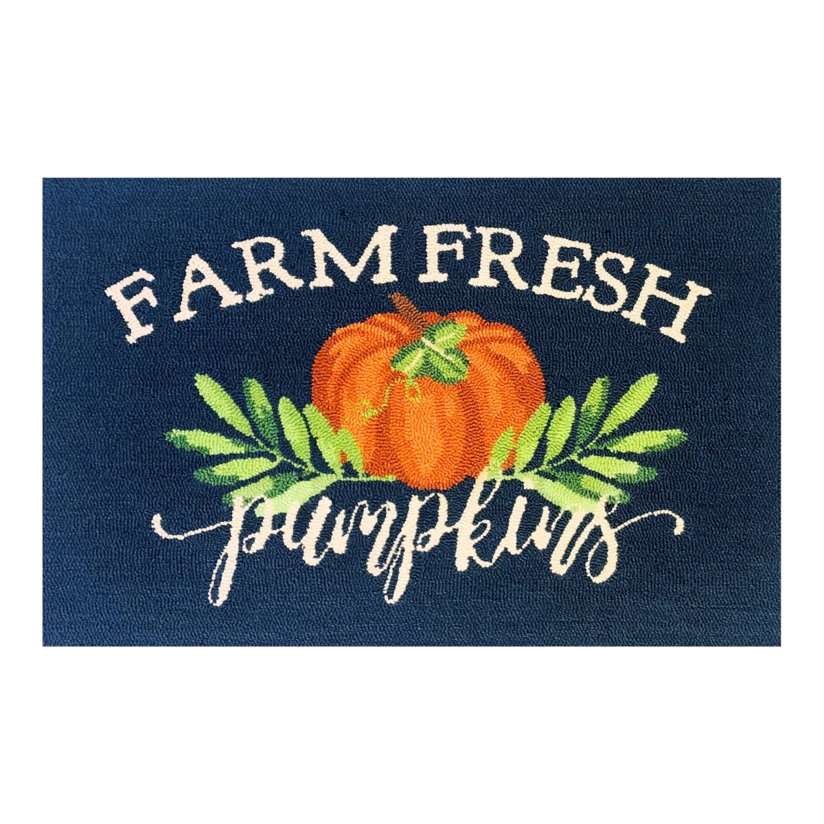 26452A Farm Fresh Pumpkins Indigo Size 24x36