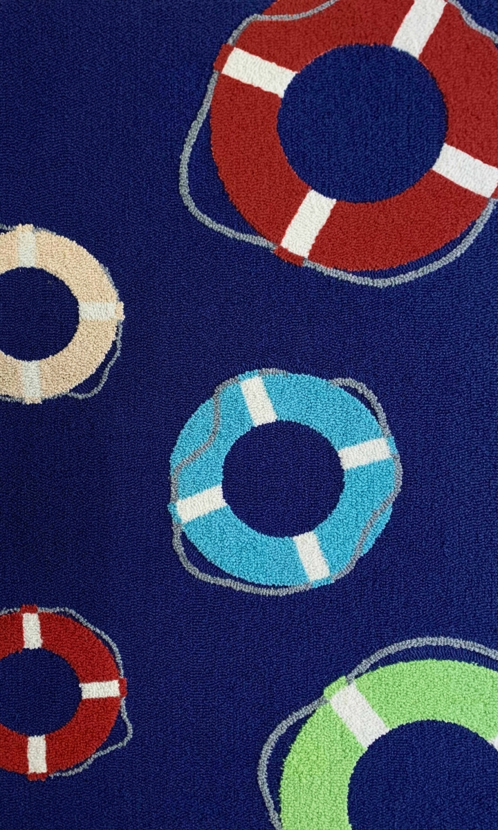 Picture of The Rug Market 71312D Life Raft Size 4.7X7.7