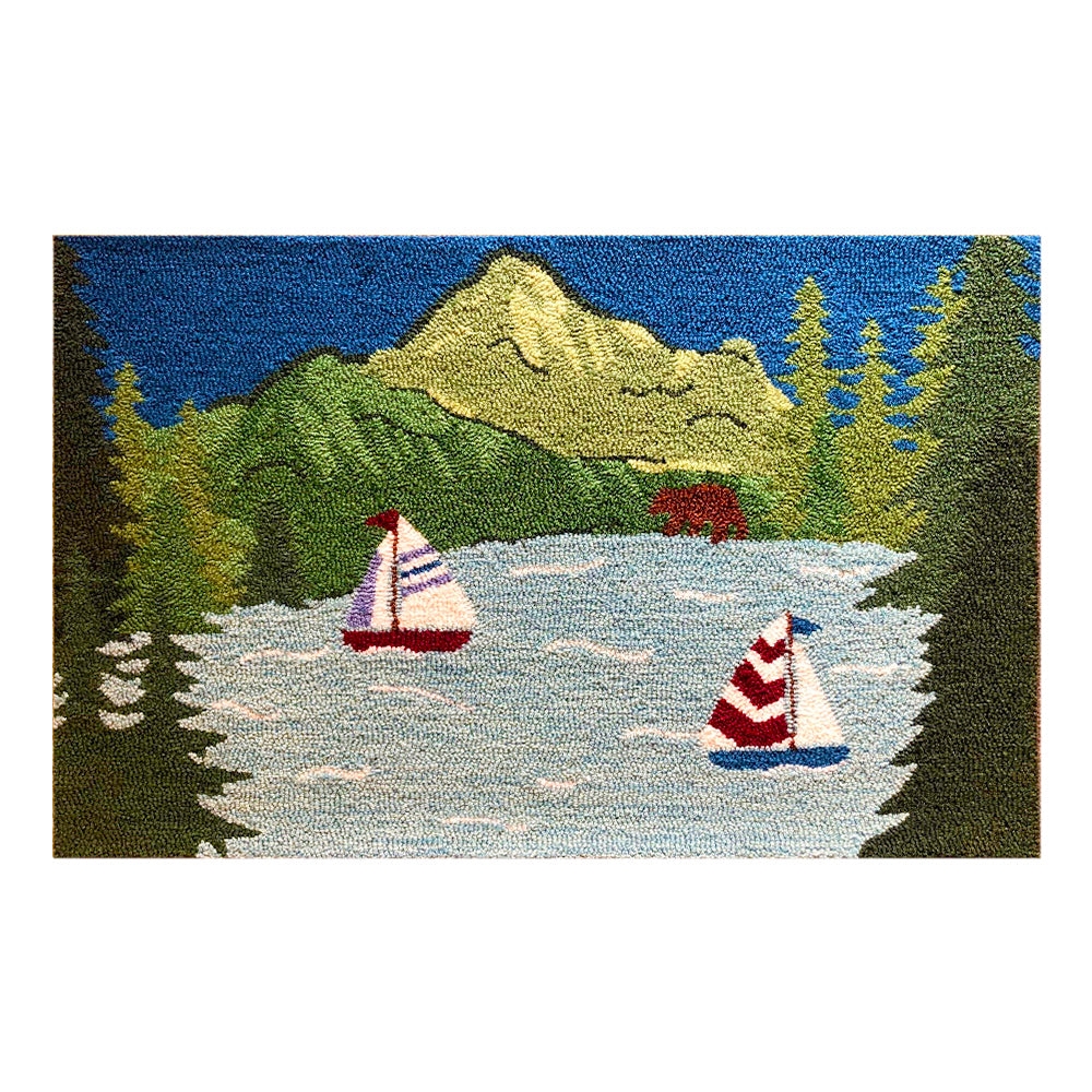 Picture of The Rug Market 26563A Scenic Lake Size 24X36