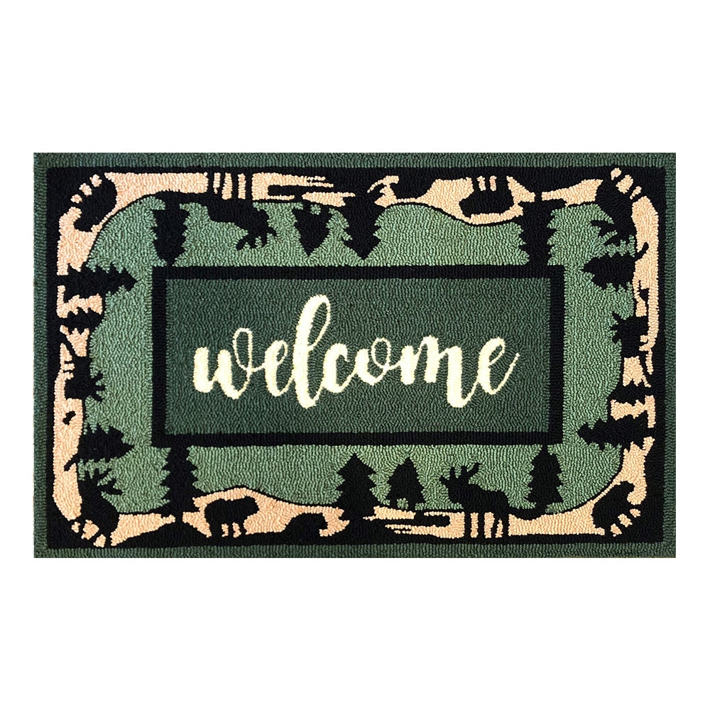 26546A Wilderness Border Green Size 24X36
