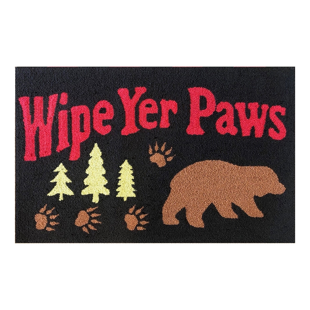 26549A Wipe Yer Paws Black Size 24X36