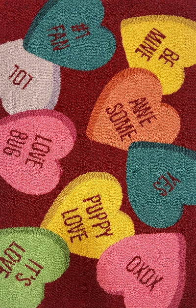 26408B Convo Hearts Toss Red Size 30X48