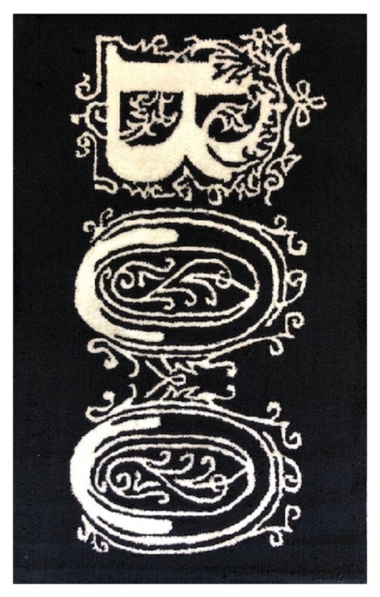 25935P Boo Pillow Black Size 12X24