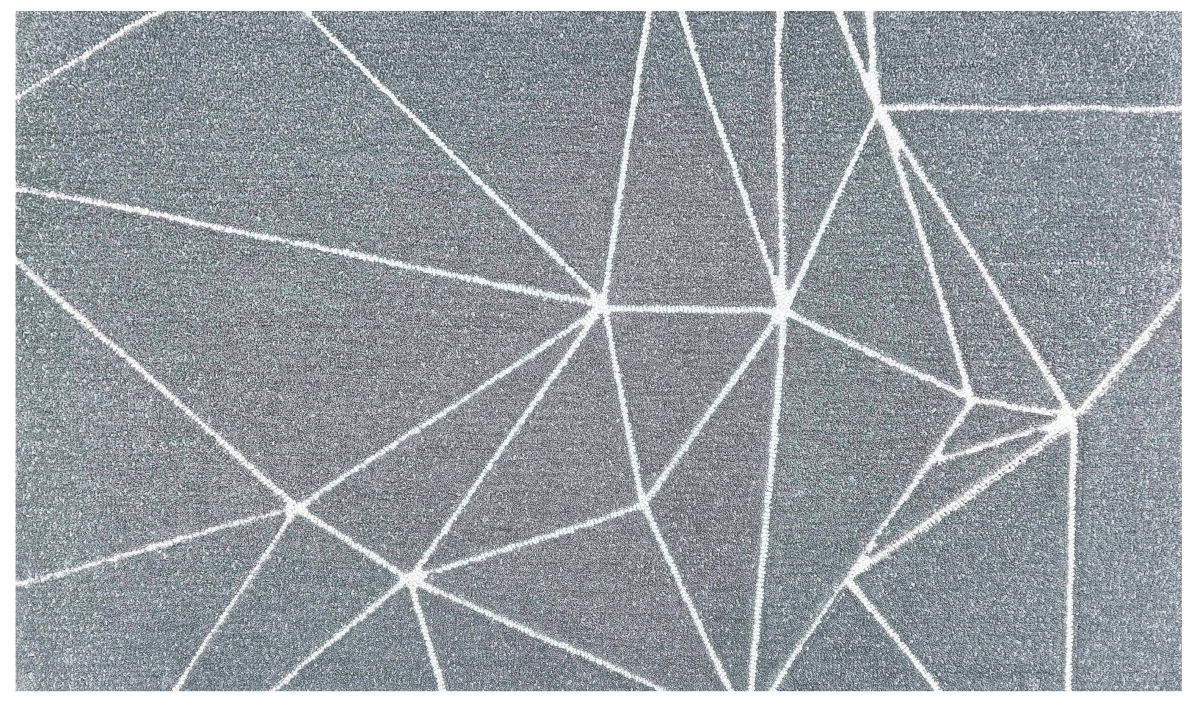 Picture of The Rug Market 74194B Fragemnets Grey Size 2.8X4.8