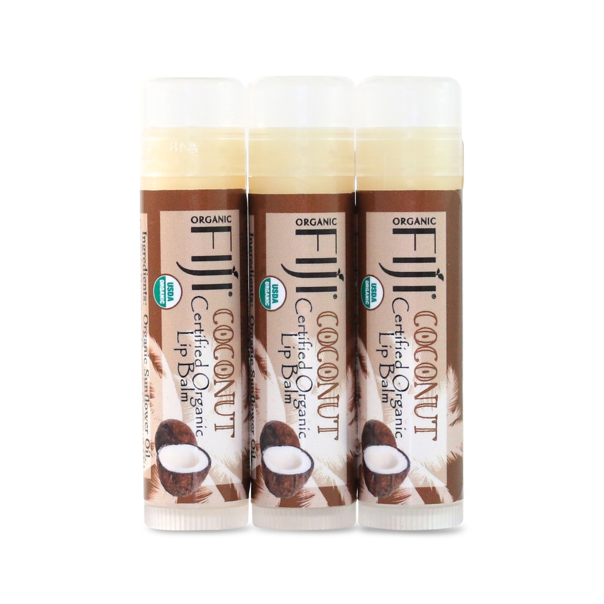 0.15 oz Coconut Lip Balm - Pack of 3