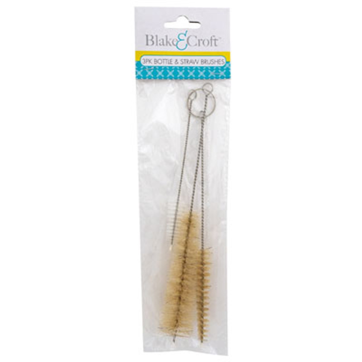 Picture of Regent Products G11368NT Keyring Brush Bottle & Straw with 8.66&#44; 7.7 & 5.1 in. B & C PBH - Pack of 3