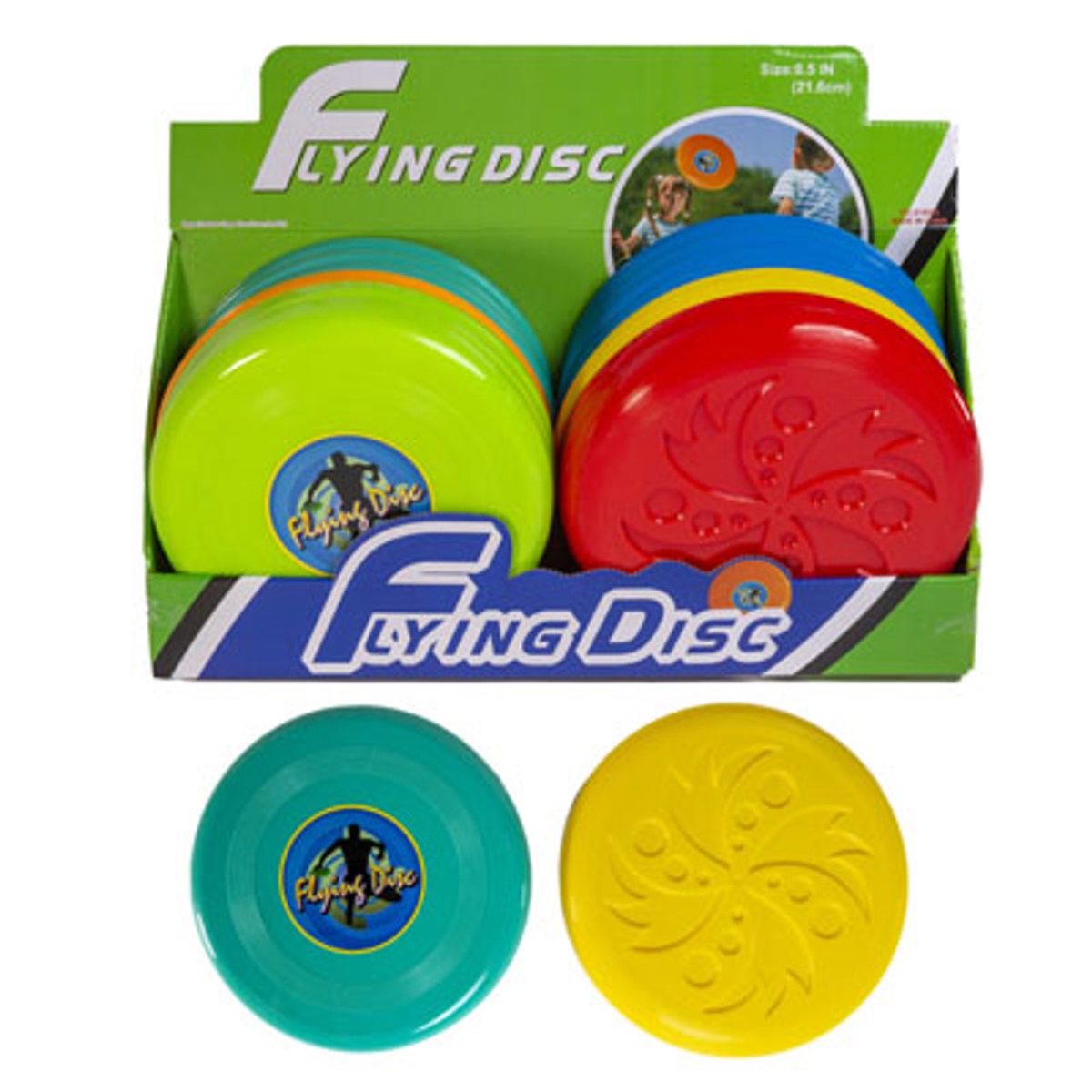 G18293 8.5 in. Stylesea Flying Disc in PDQ, 3 Assorted Color - 24 Piece -  Regent Products