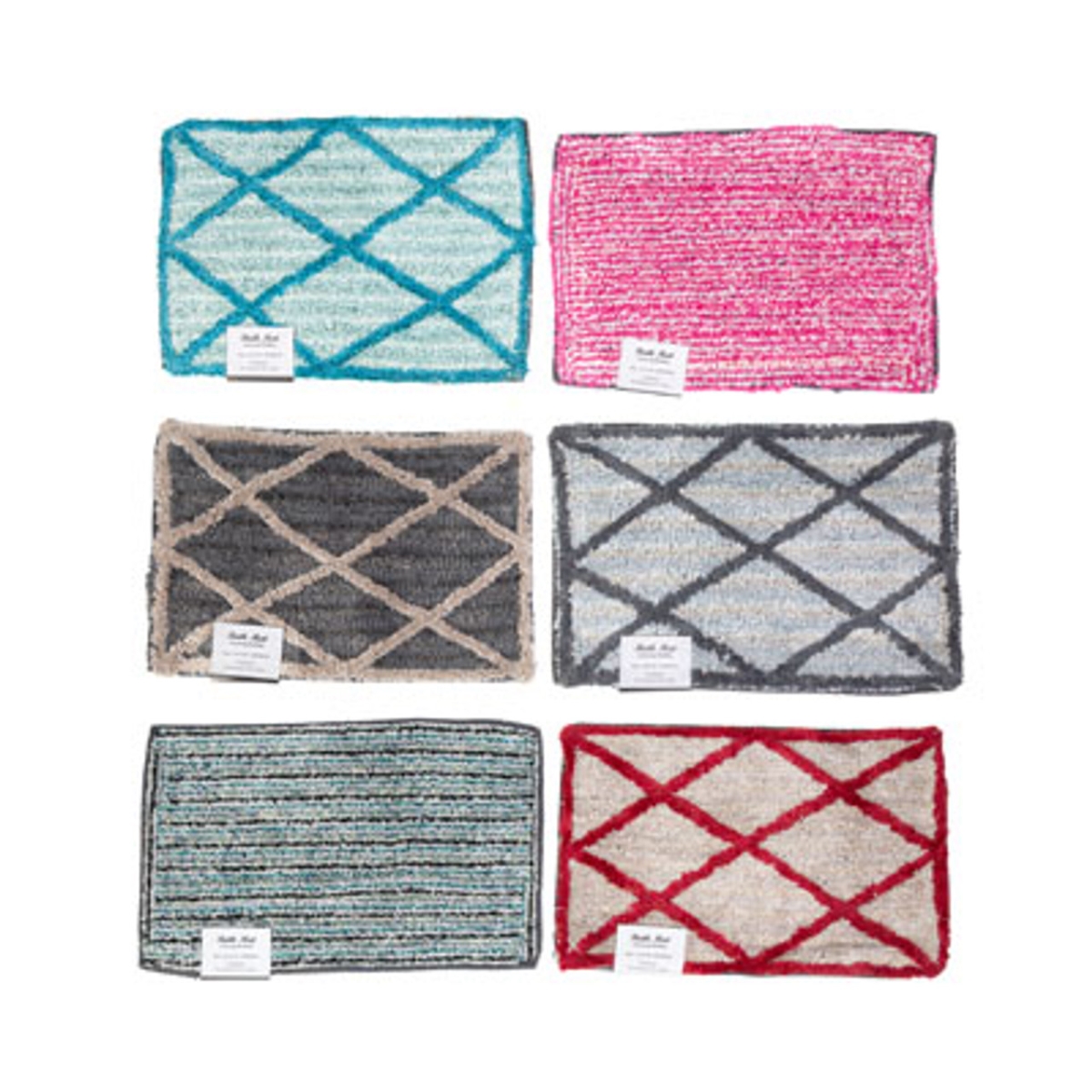 20004 16 x 24 in. Assorted Design Color Micro Bath Mat