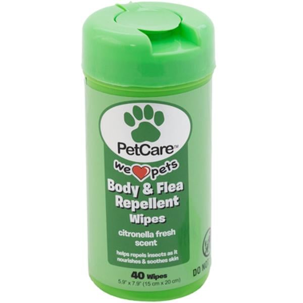Picture of Regent Products 1608 Body & Flea Repellant Citronella Scent Pet Wipes - 40 Count - Pack of 24