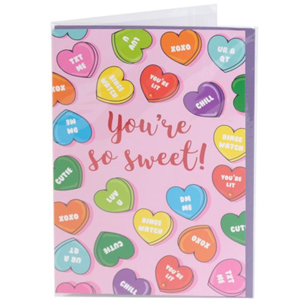 Picture of Regent Products G87333 8.5 x 12.25 in. Valentine Jumbo Greeting Card&#44; 4 Assorted Style - Pack of 24