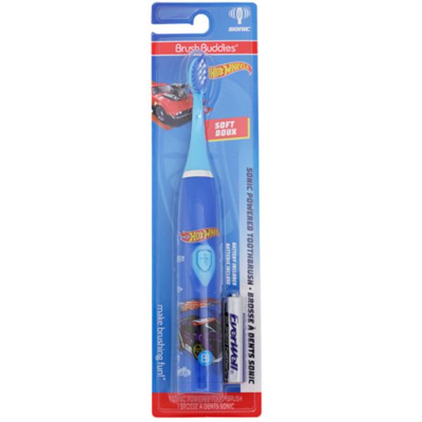 32701 Hot Wheels Sonic Powered Soft Bristles Toothbrush - Pack of 24