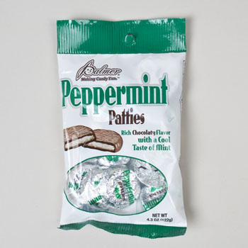 Picture of Regent Products 60231 4.3 oz Peppermint Patties Peg Bag Real Chocolate - Case of 12