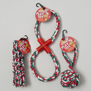 Picture of Regent Products 66708P Dog Toy Christmas Chews Rope, Pack of 48