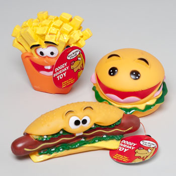 Picture of Regent Products 66813P Vinyl Dog Toy with Food Styles, Pack of 48