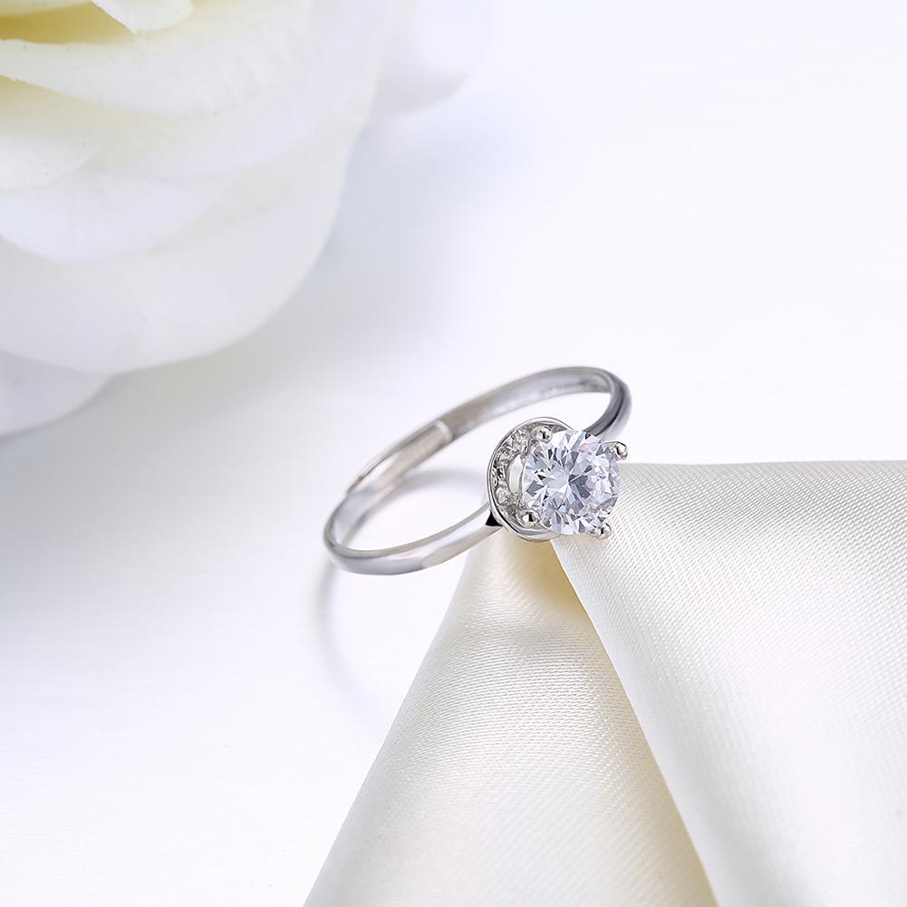 Picture of Alily Jewelry SB-R0008-11-GBOX Diamond Cut Sterling Silver Ring