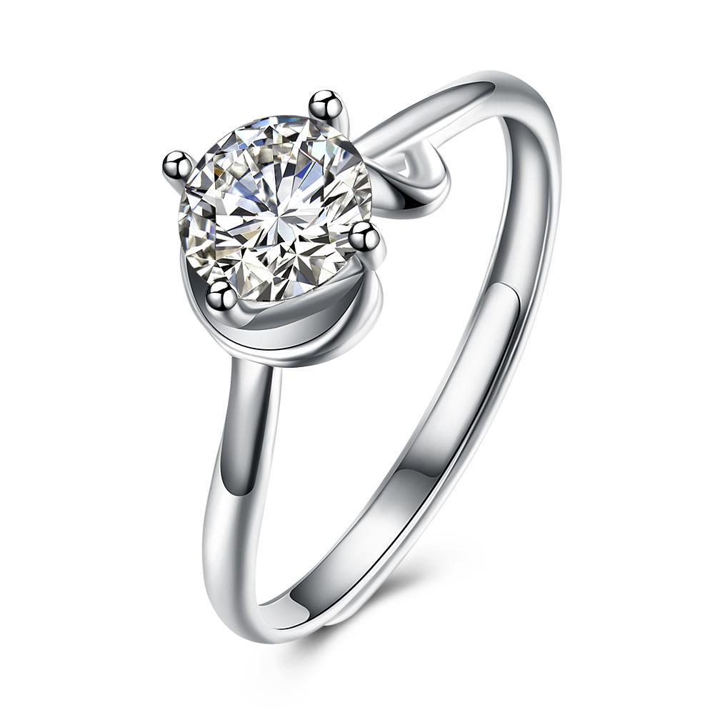 Picture of Alily Jewelry SB-R0008-9-GBOX Diamond Cut Sterling Silver Ring