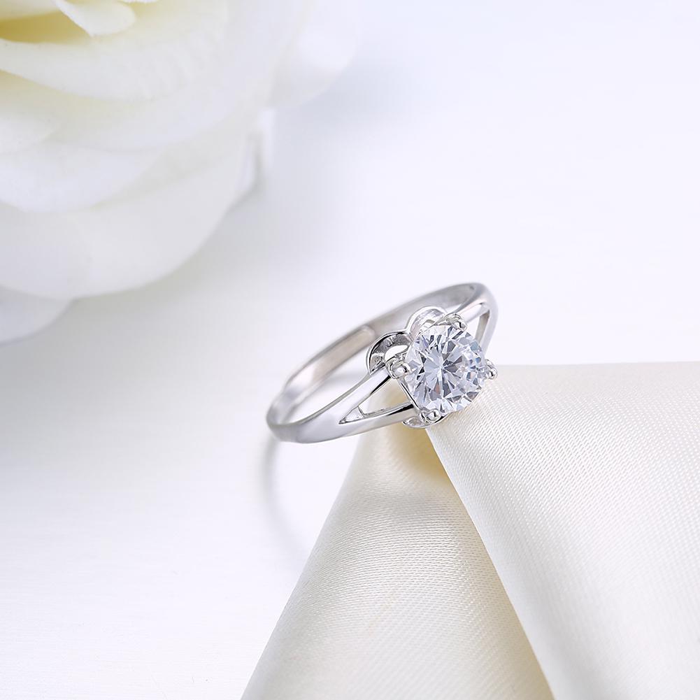 Picture of Alily Jewelry SB-R0013-11-GBOX Fluer Sterling Silver Ring