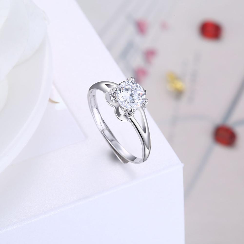 Picture of Alily Jewelry SB-R0013-8-GBOX Fluer Sterling Silver Ring