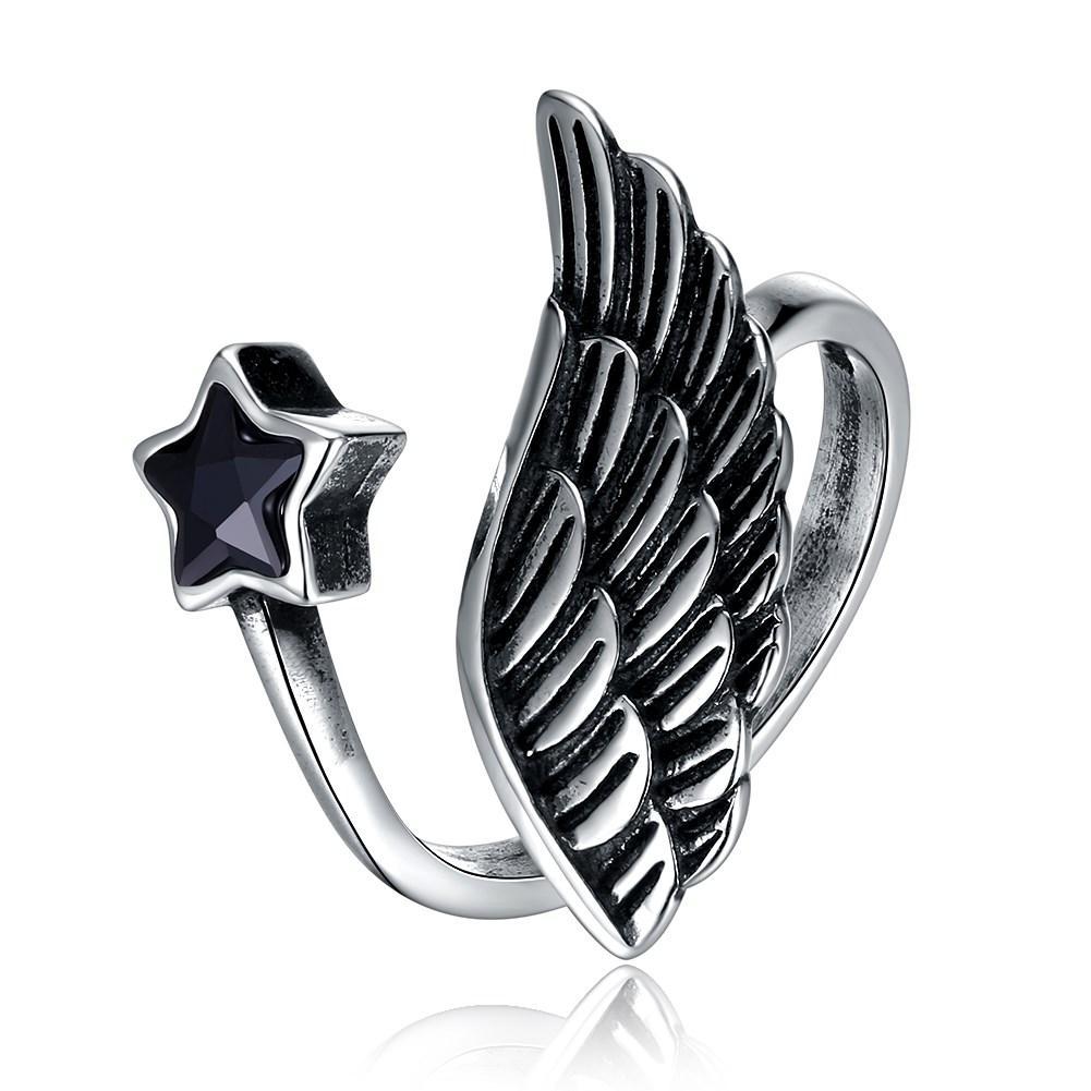 Picture of Alily Jewelry SB-R0044-GBOX Guardian Angel Sterling Silver Ring