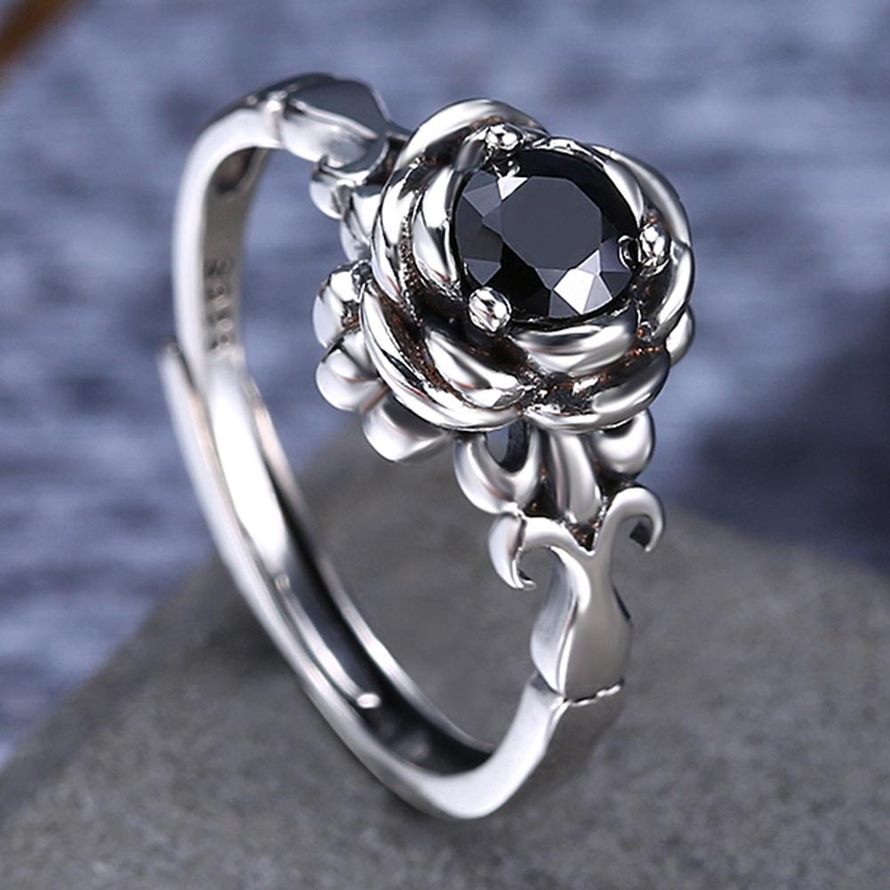 Picture of Alily Jewelry SB-R0048-GBOX Onyx Sterling Silver Ring