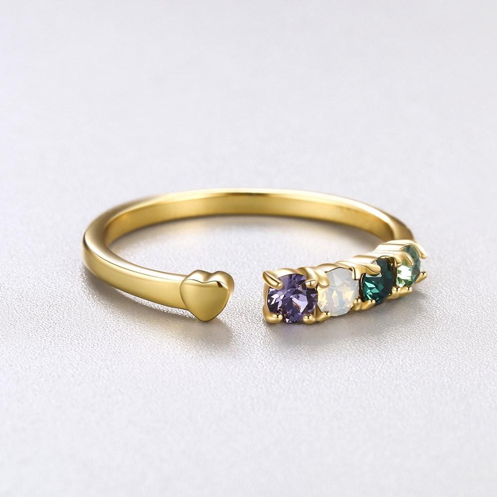 Picture of Alily Jewelry SVR394-SHIM-226-GBOX Adjustable Sterling Silver Ring