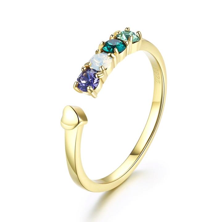 Picture of Alily Jewelry SVR396-GBOX Adjustable Sterling Silver Ring