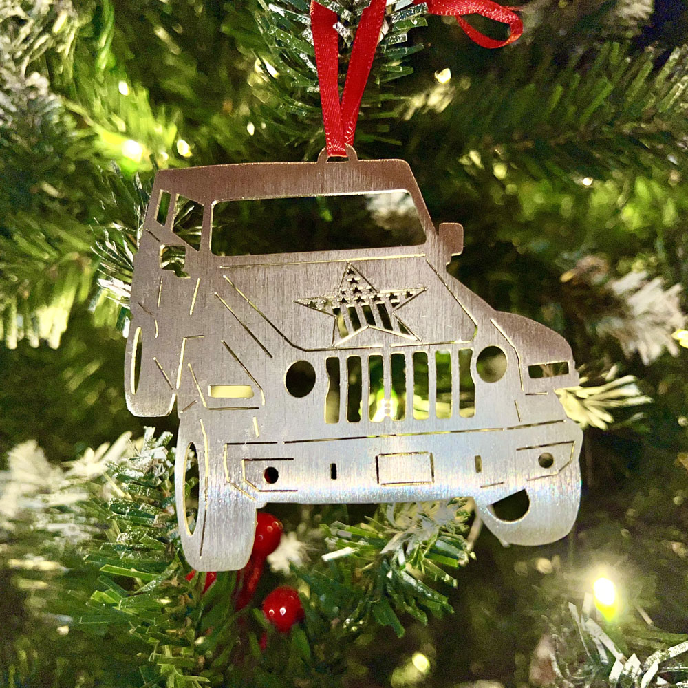 Picture of Rock Slide AC-ORN-JP Jeep Christmas Tree Ornament